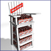 Red Stripe Floor Display